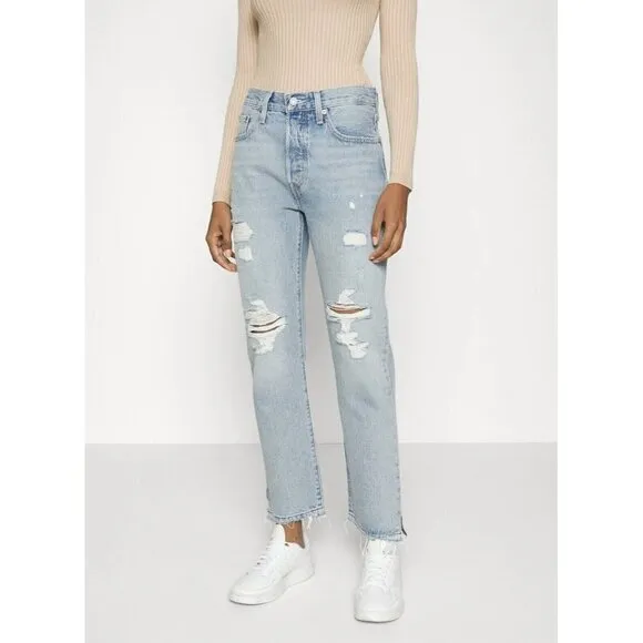 Levis button fly Premium 501 High-rise jeans 32 X 30 blue Premium 501 Original
