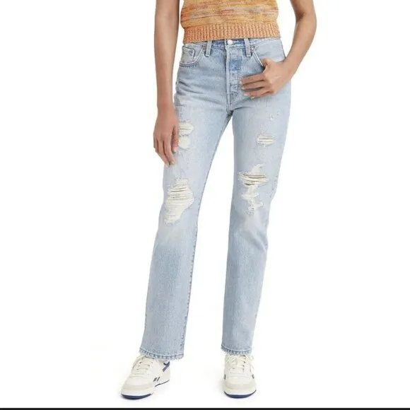 Levis button fly Premium 501 High-rise jeans 32 X 30 blue Premium 501 Original