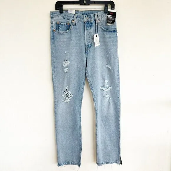 Levis button fly Premium 501 High-rise jeans 32 X 30 blue Premium 501 Original