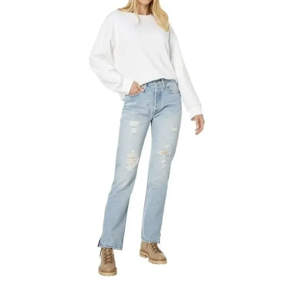 Levis button fly Premium 501 High-rise jeans 32 X 30 blue Premium 501 Original