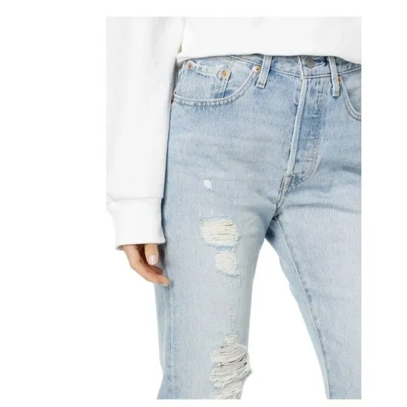 Levis button fly Premium 501 High-rise jeans 32 X 30 blue Premium 501 Original