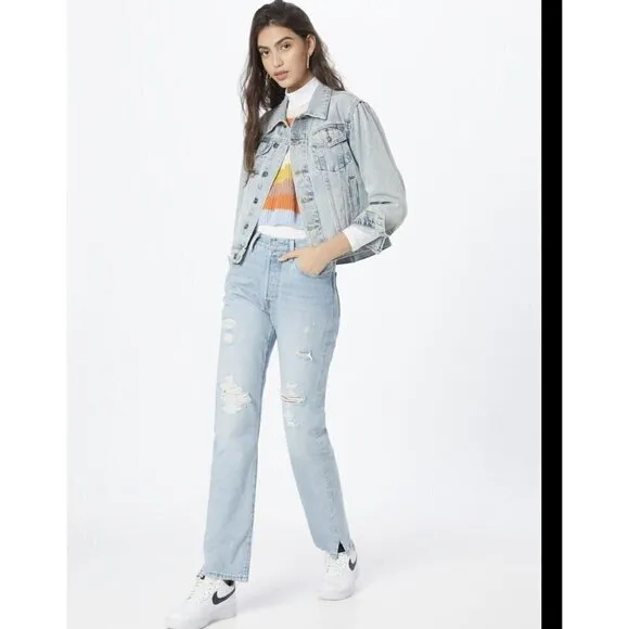 Levis button fly Premium 501 High-rise jeans 32 X 30 blue Premium 501 Original
