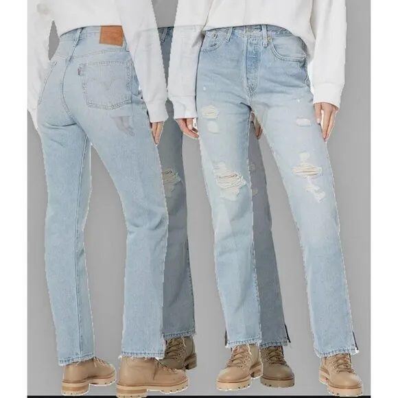 Levis button fly Premium 501 High-rise jeans 32 X 30 blue Premium 501 Original