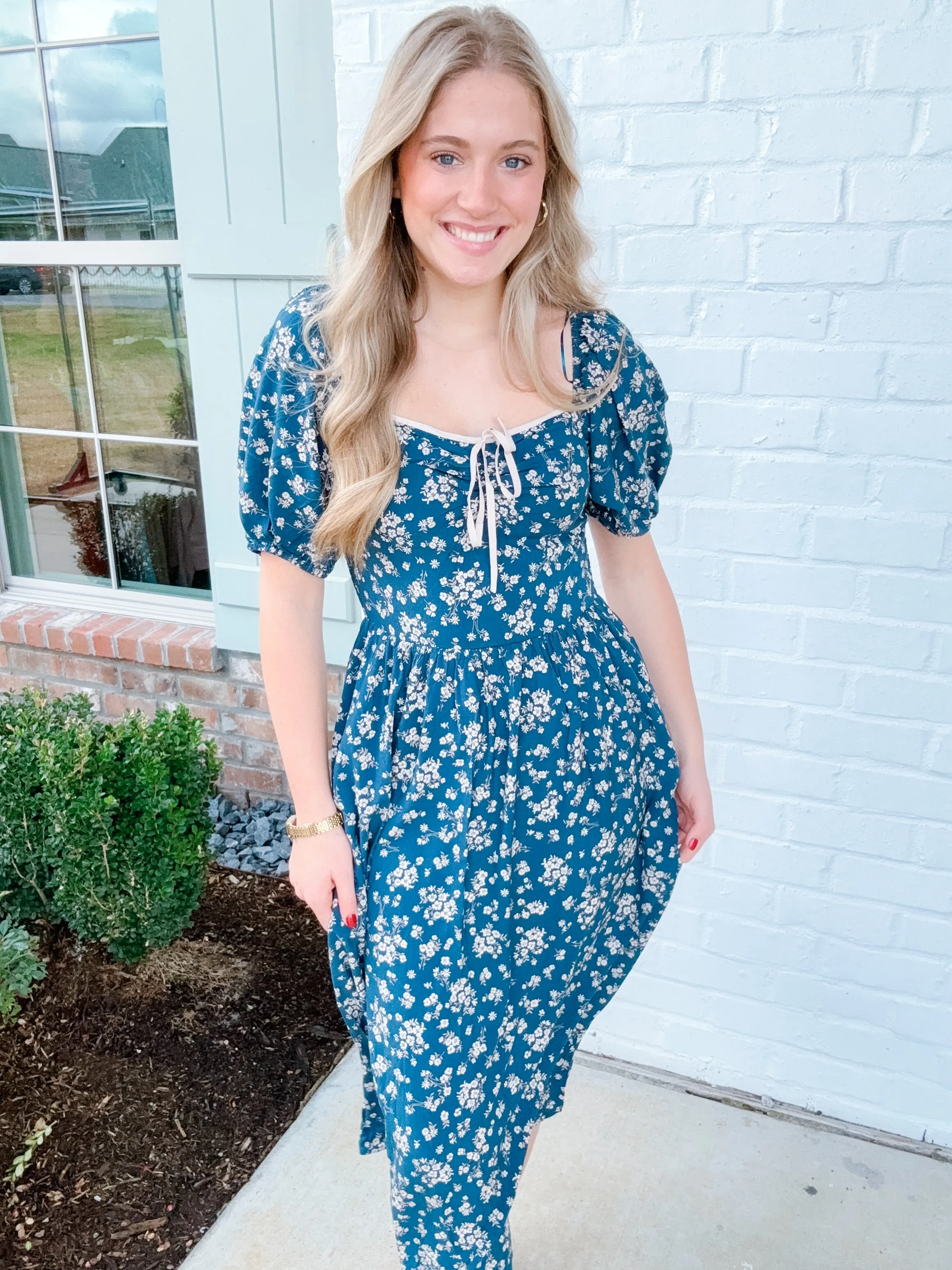 Lily Blossom Midi Dress