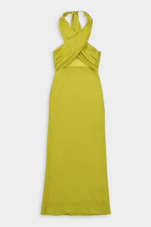 Linen Yabba Dress in Kiwi