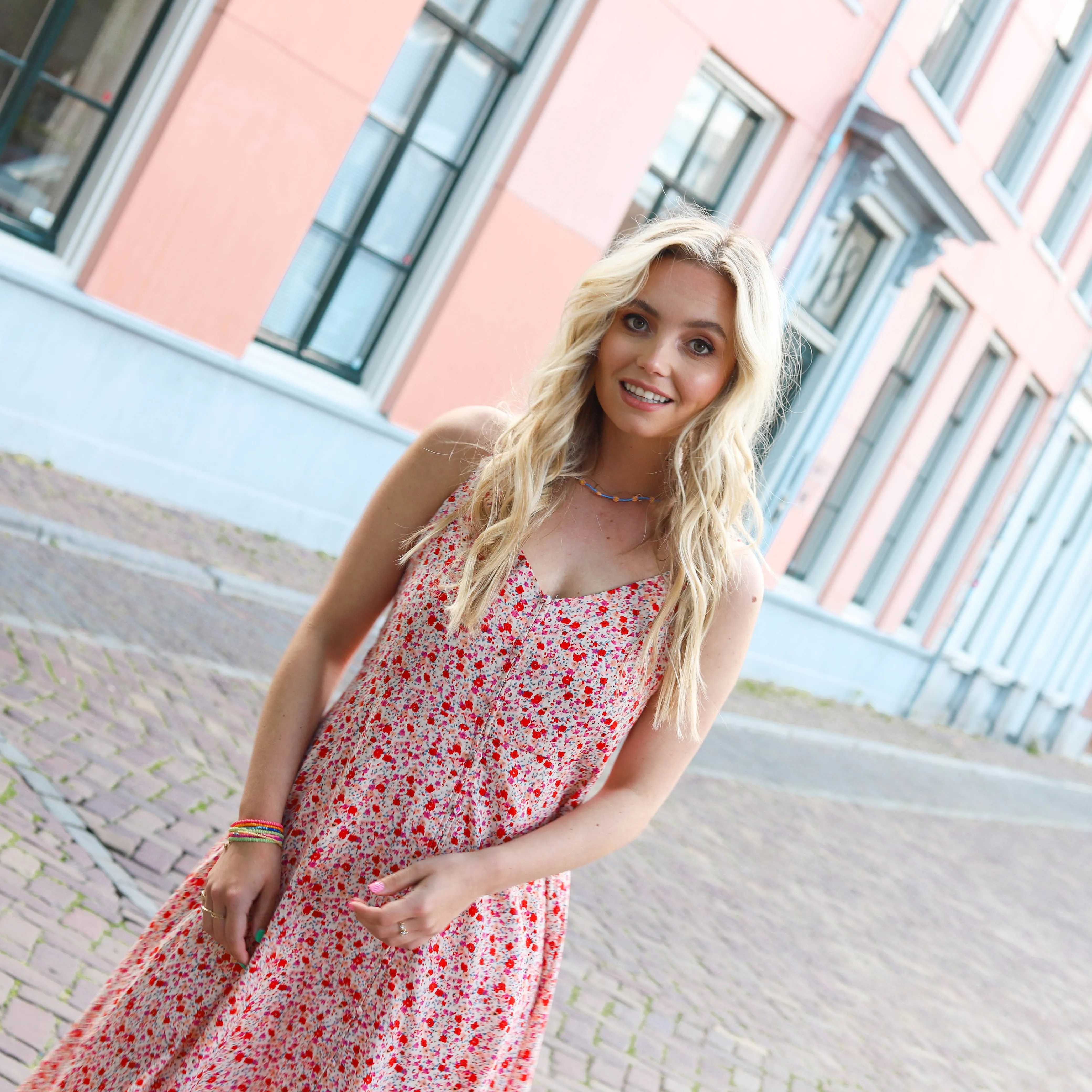 Lofty Manner Dress Moise peach