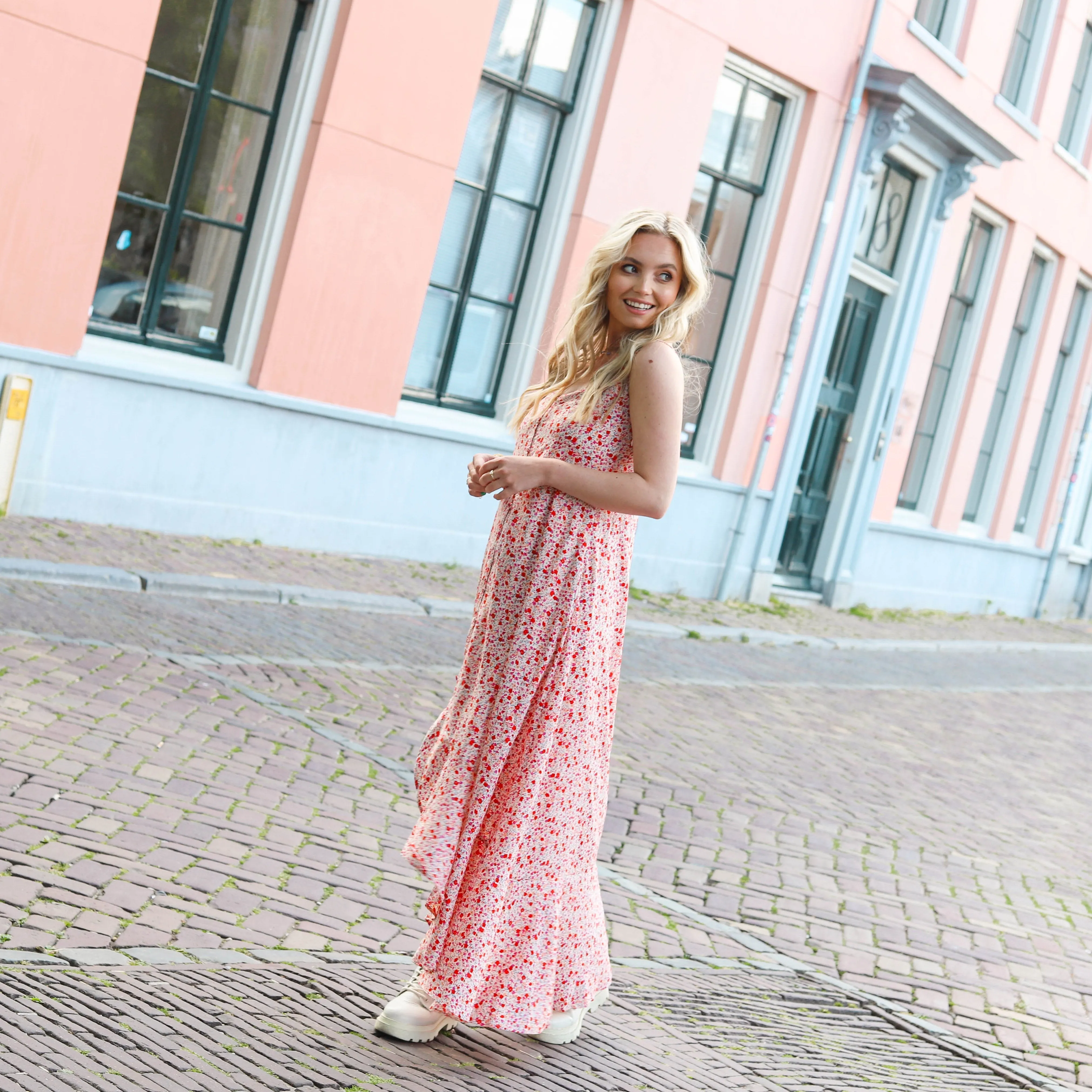 Lofty Manner Dress Moise peach