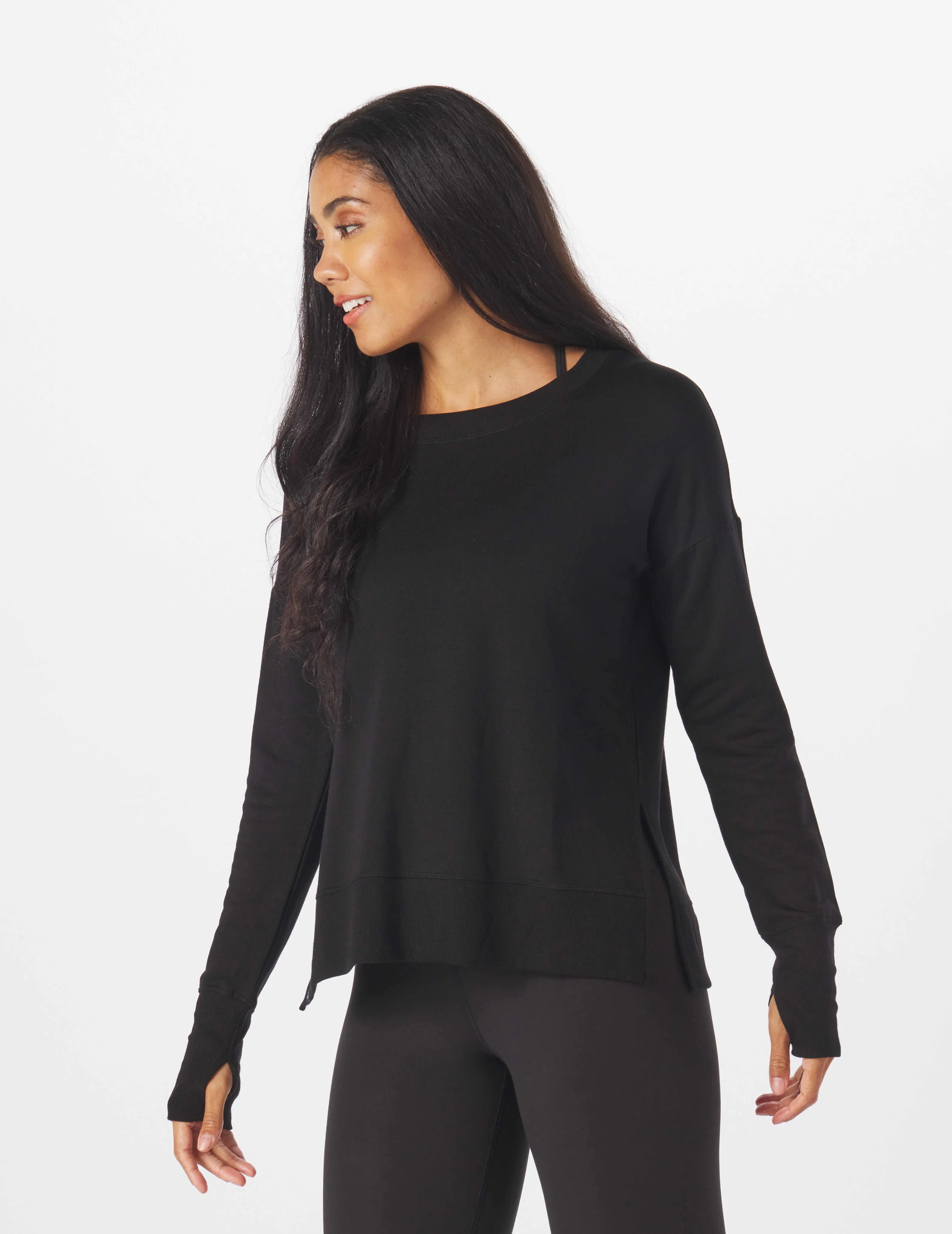 Lounge Long Sleeve: Black