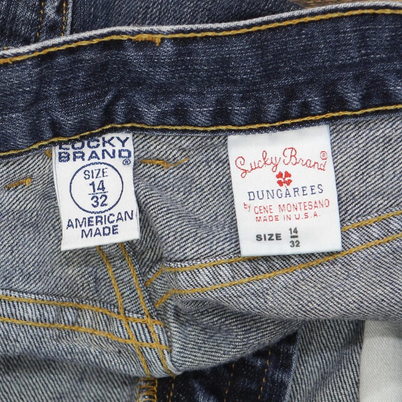 Lucky Brand Womens Vintage Button Fly Bootcut Jeans 1667e2c171baed Blue 14/32