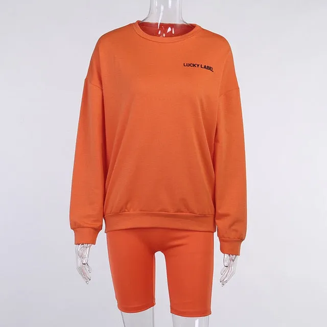 Lucky Sweatshirt & Shorts