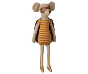 maileg maxi mouse, super hero girl