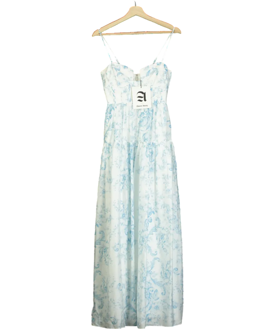 Maison Amory White The Windsor Maxi Dress UK XXS