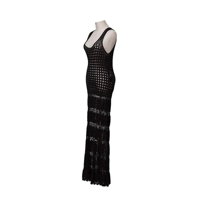 Maison Irfe Black Knitted Dress | US 2