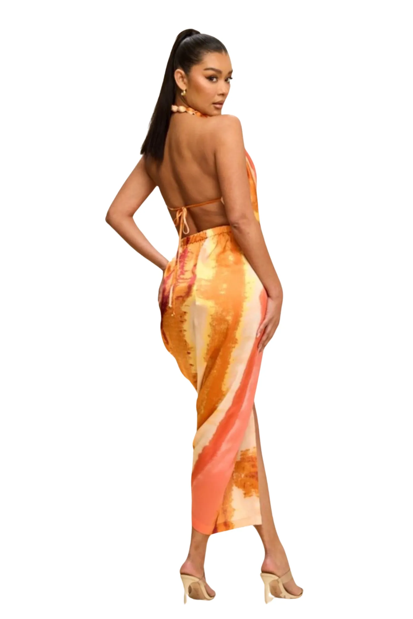 Maley Midi Cowl Dress