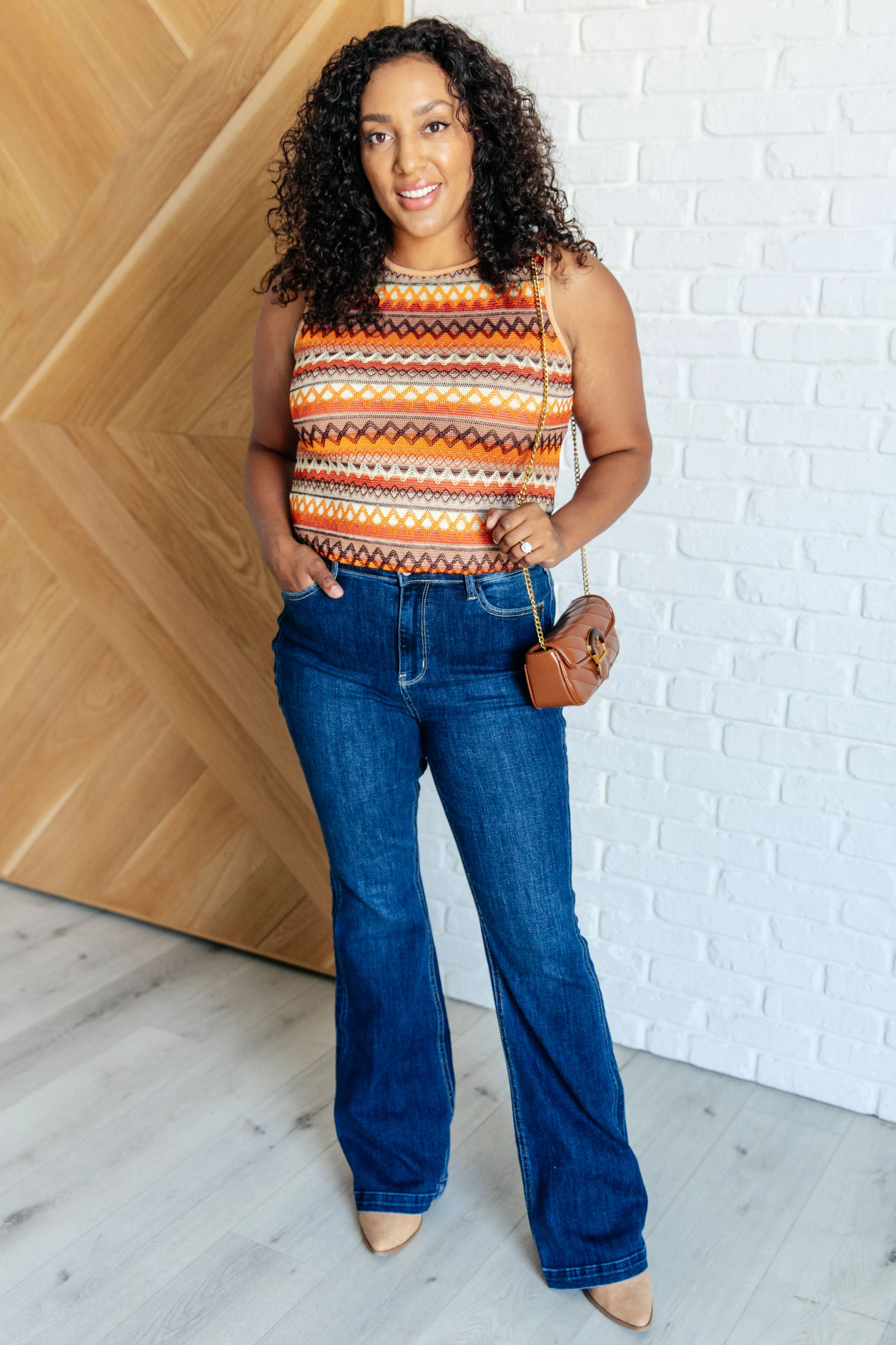 Mavis High Rise Side Seam Detail Flare Jeans by Judy Blue