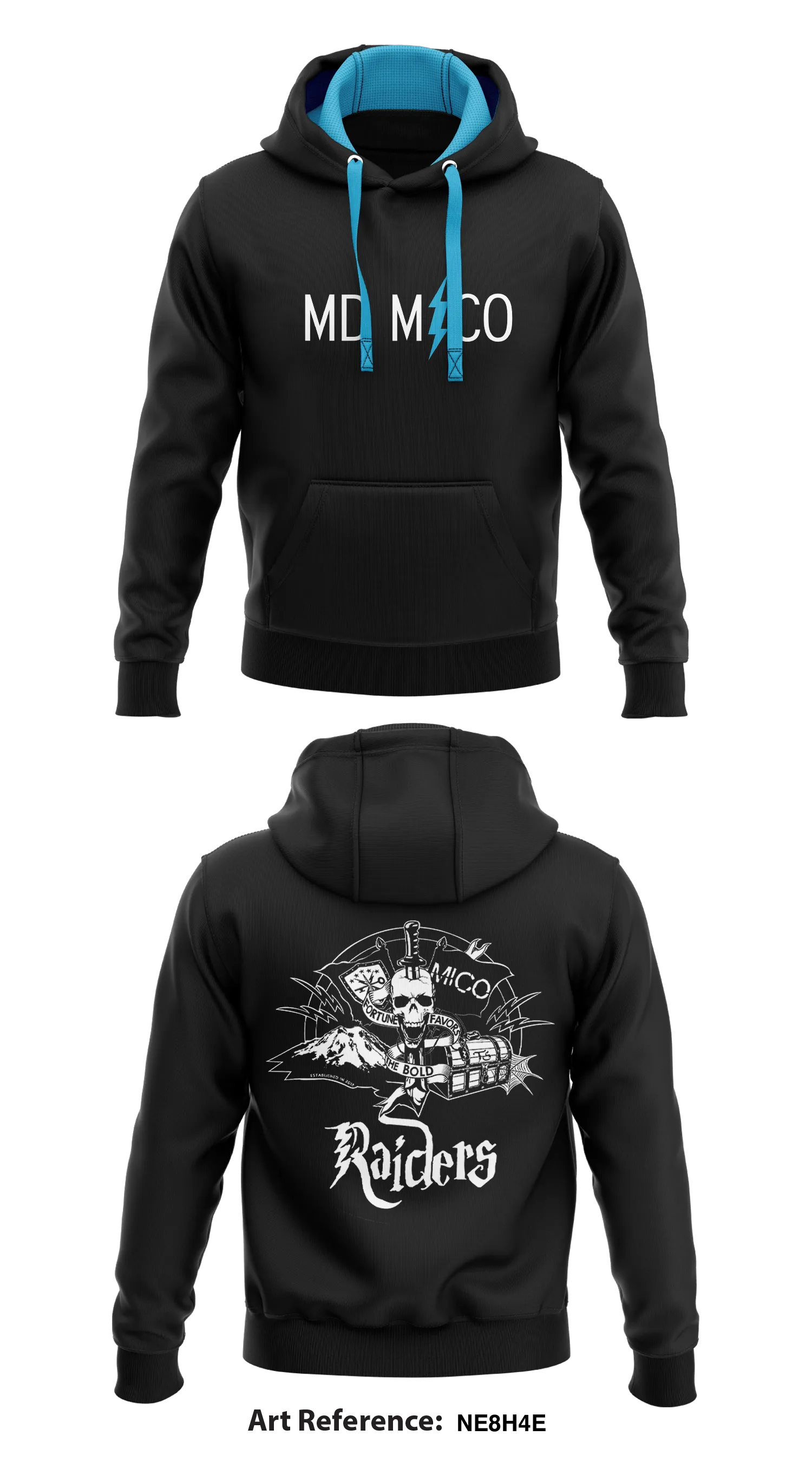 MD MICO Store 1  Core Men's Hooded Performance Sweatshirt - NE8h4E