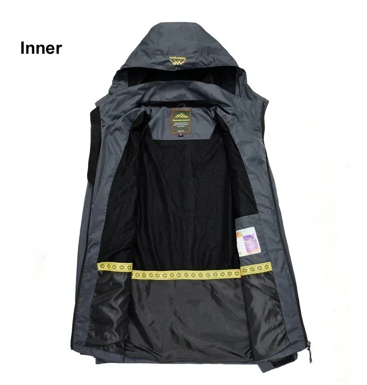 Men's Jackets 2024 NEW Spring Autumn Casual Men Outwear Raincoat Waterproof Hooded Coats Male Breathable WorkJackets 4XL