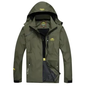 Men's Jackets 2024 NEW Spring Autumn Casual Men Outwear Raincoat Waterproof Hooded Coats Male Breathable WorkJackets 4XL