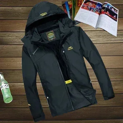 Men's Jackets 2024 NEW Spring Autumn Casual Men Outwear Raincoat Waterproof Hooded Coats Male Breathable WorkJackets 4XL