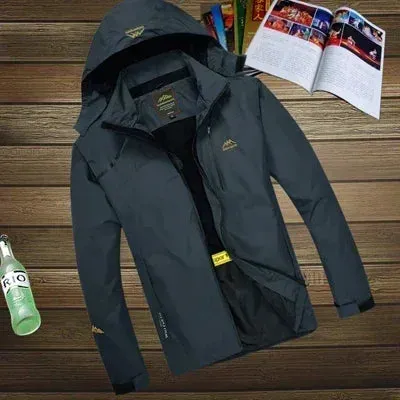 Men's Jackets 2024 NEW Spring Autumn Casual Men Outwear Raincoat Waterproof Hooded Coats Male Breathable WorkJackets 4XL