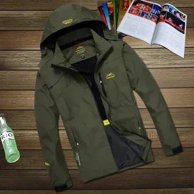 Men's Jackets 2024 NEW Spring Autumn Casual Men Outwear Raincoat Waterproof Hooded Coats Male Breathable WorkJackets 4XL