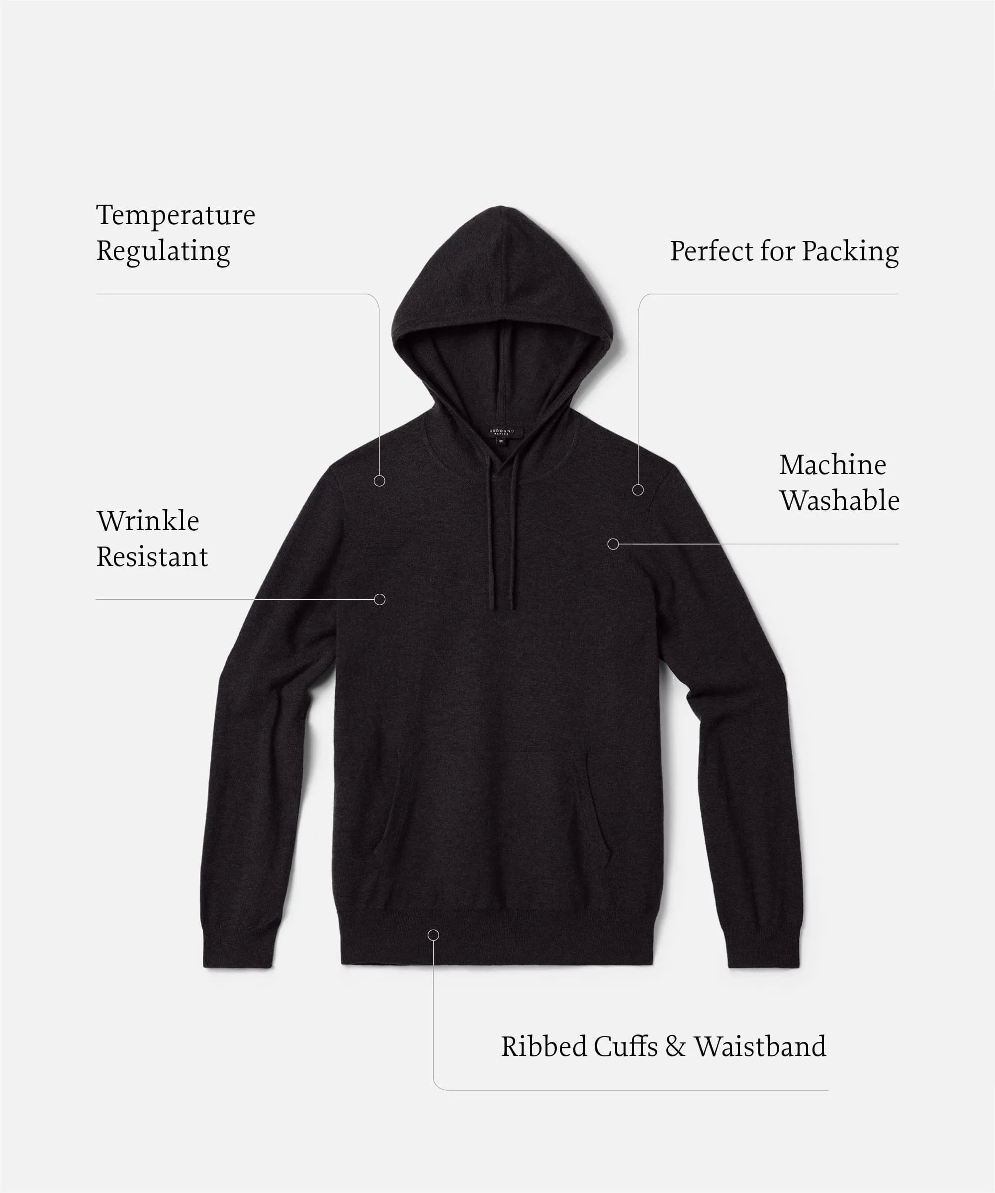 Men's Merino Cashmere Hoodie