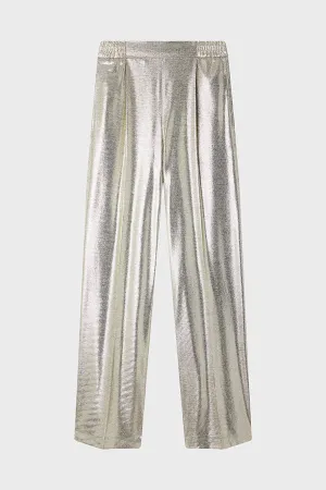 METALLIC EFFECT TROUSER