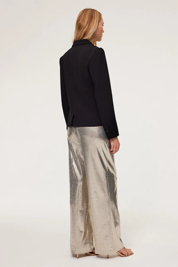 METALLIC EFFECT TROUSER