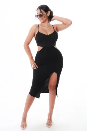 Midi Black Dress