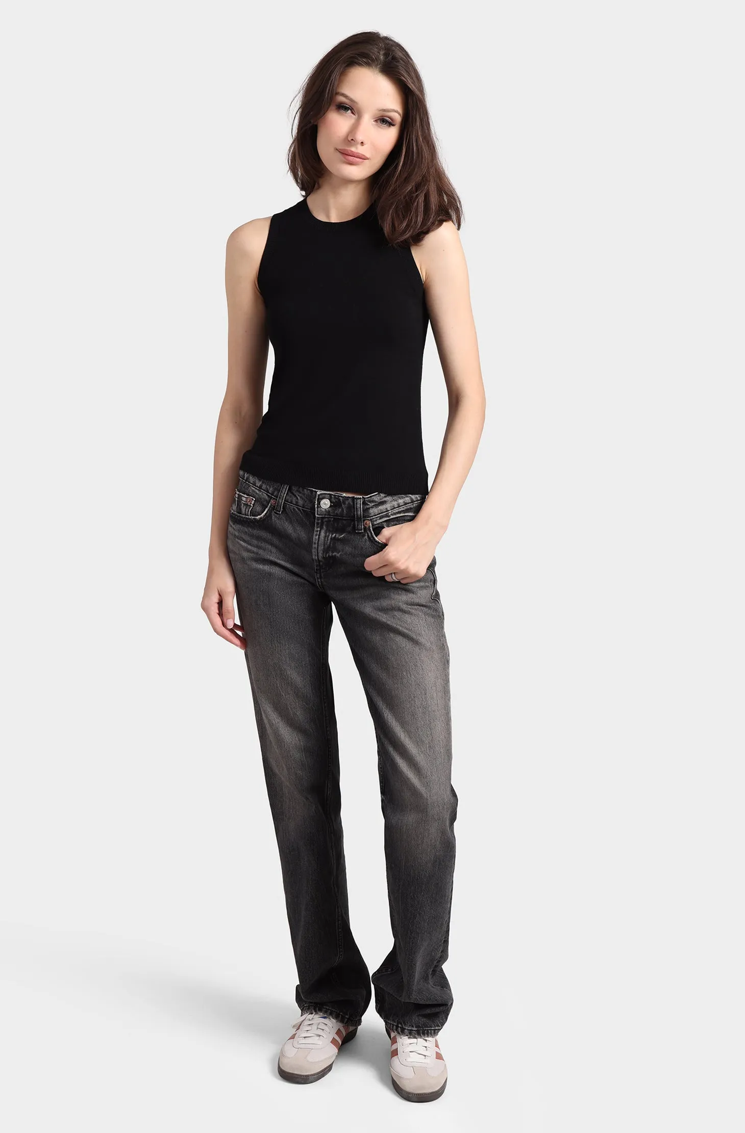 Minnie Rose Viscose Crew Tank