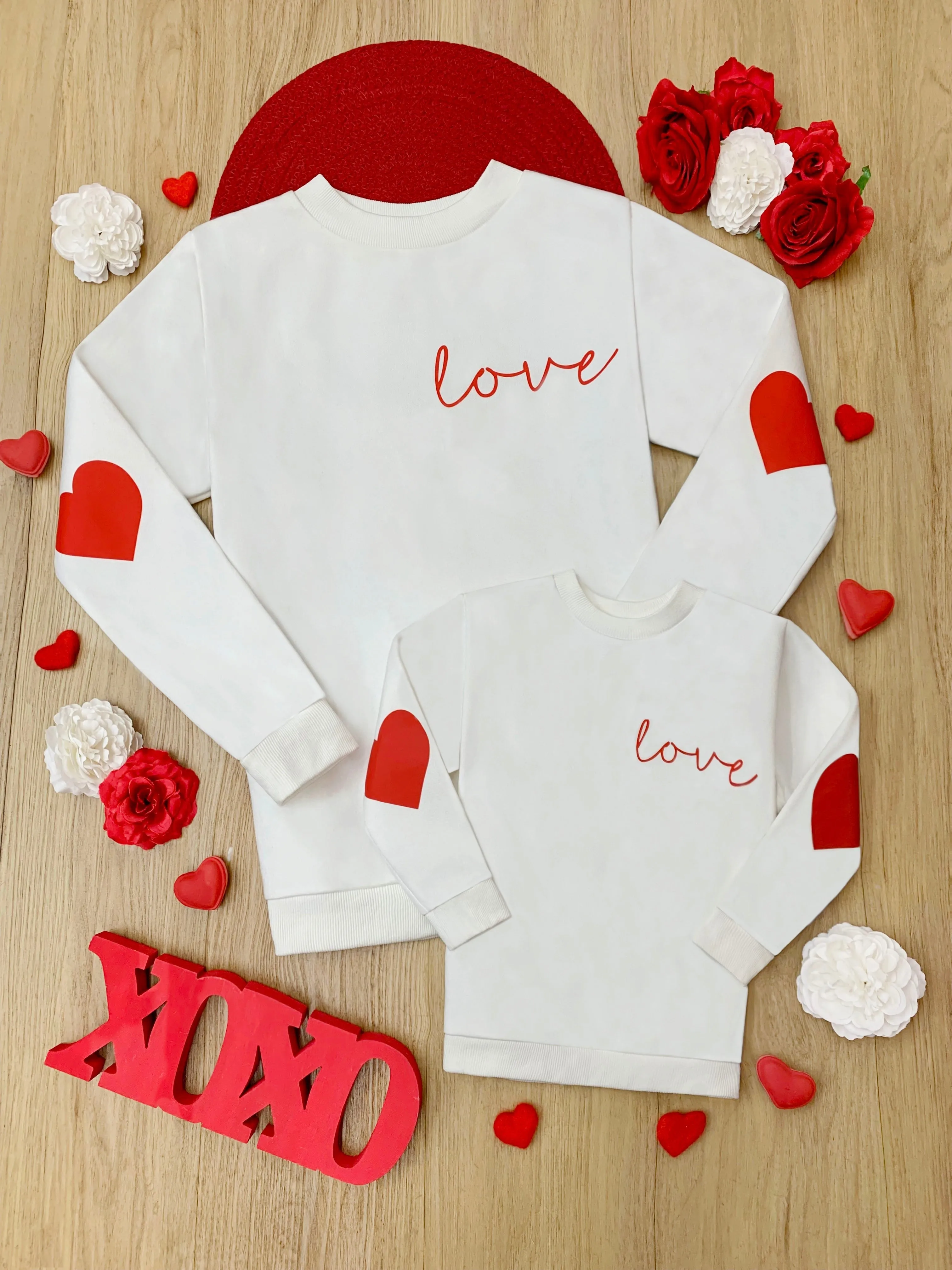 Mommy and Me Love Match Valentine's Day Sweatshirt