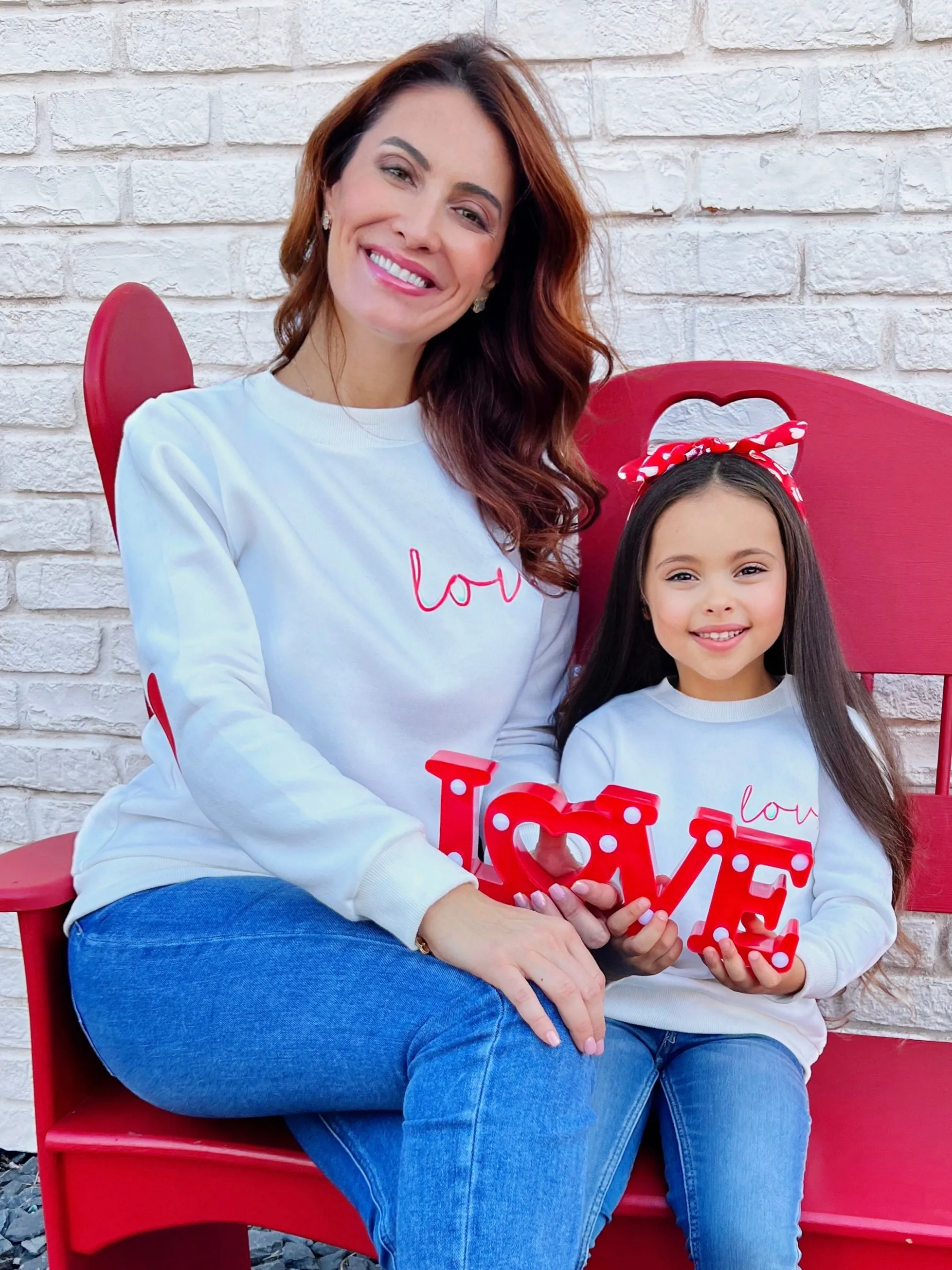Mommy and Me Love Match Valentine's Day Sweatshirt