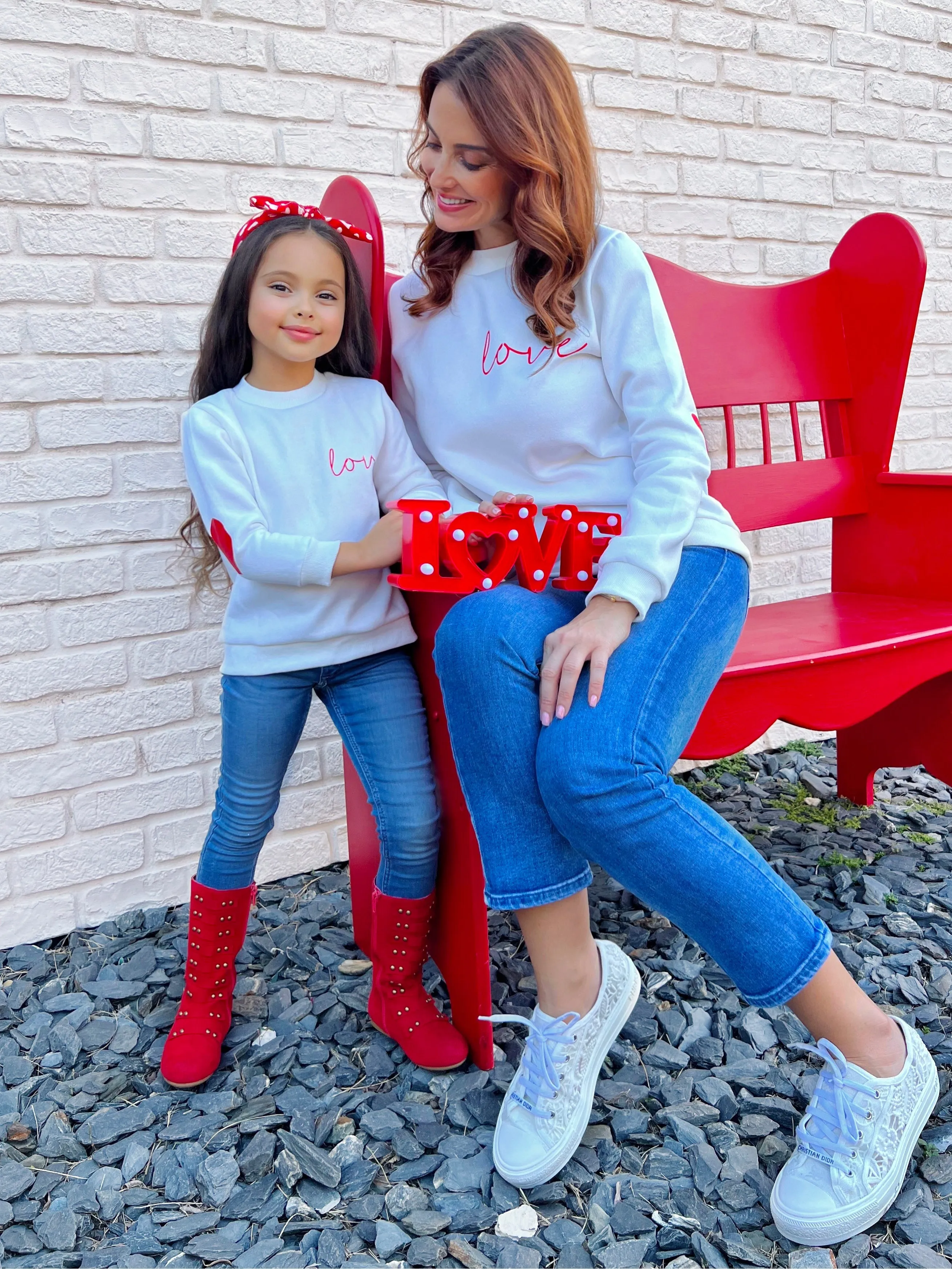 Mommy and Me Love Match Valentine's Day Sweatshirt