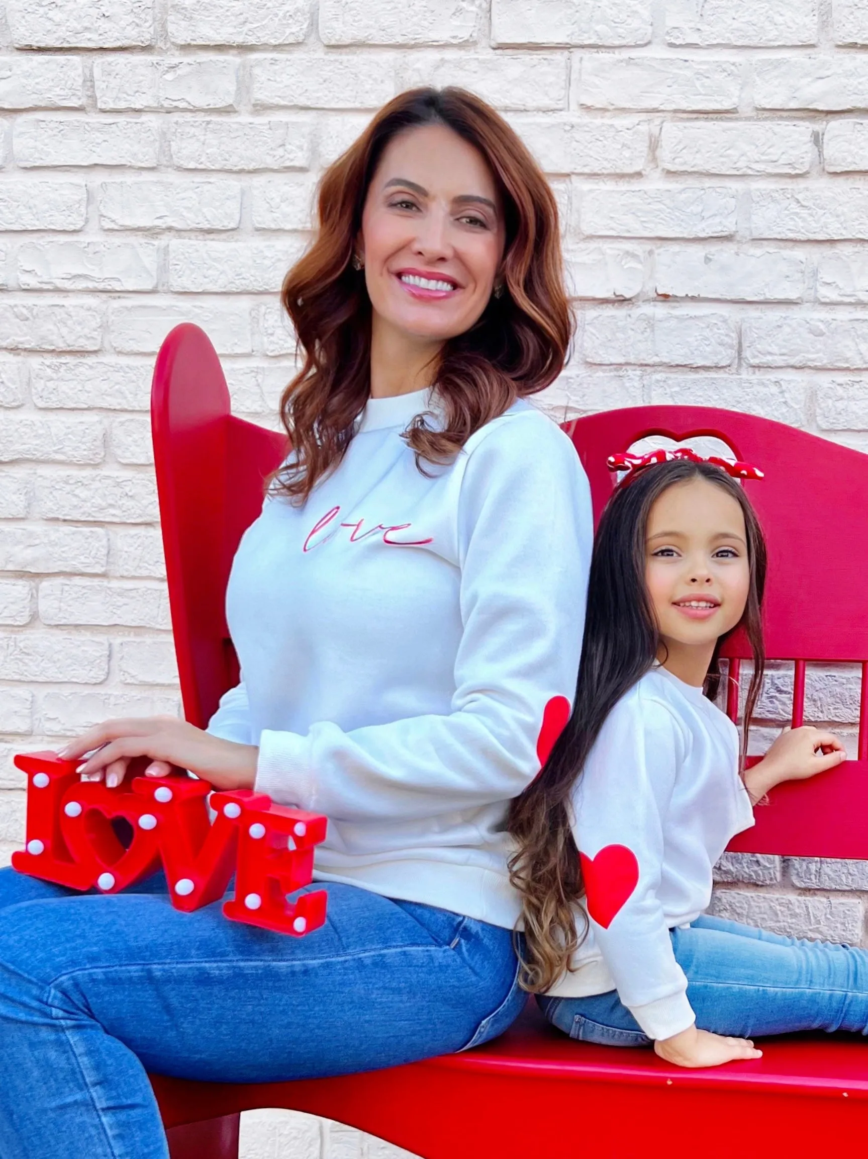 Mommy and Me Love Match Valentine's Day Sweatshirt
