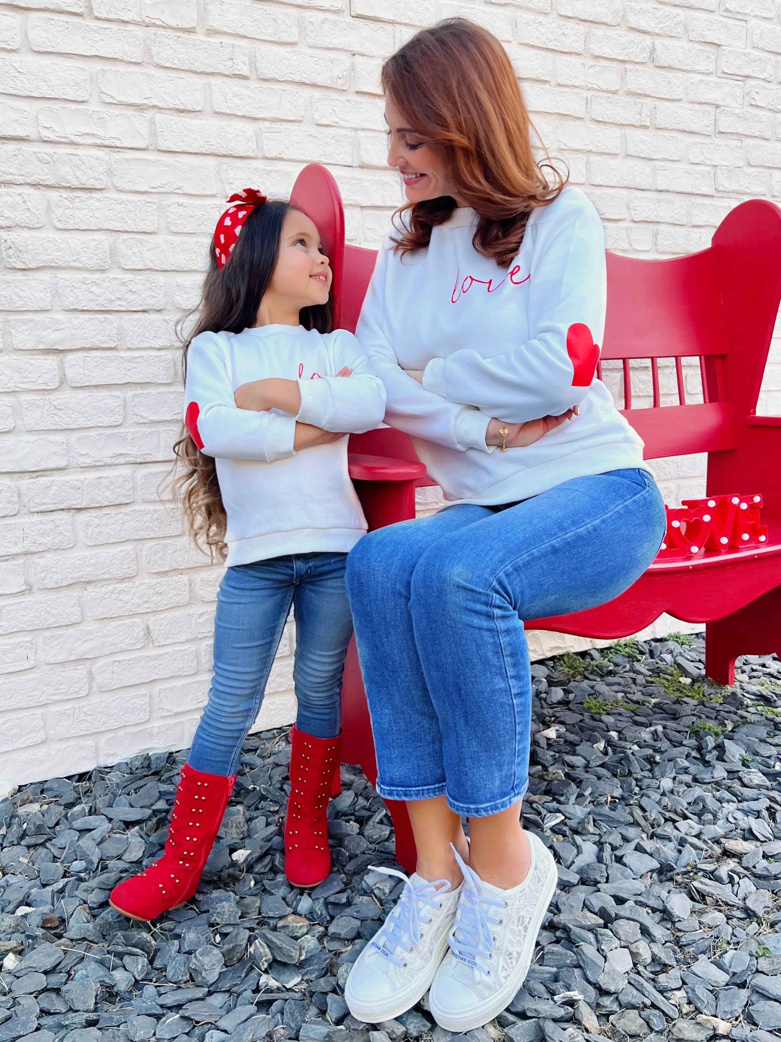 Mommy and Me Love Match Valentine's Day Sweatshirt