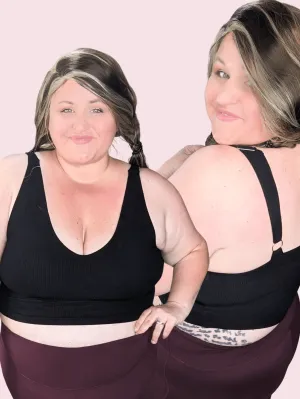 Monica Ribbed Brami w/Built In Bra (3 colors)