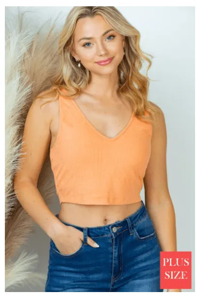 Monica Ribbed Brami w/Built In Bra (3 colors)