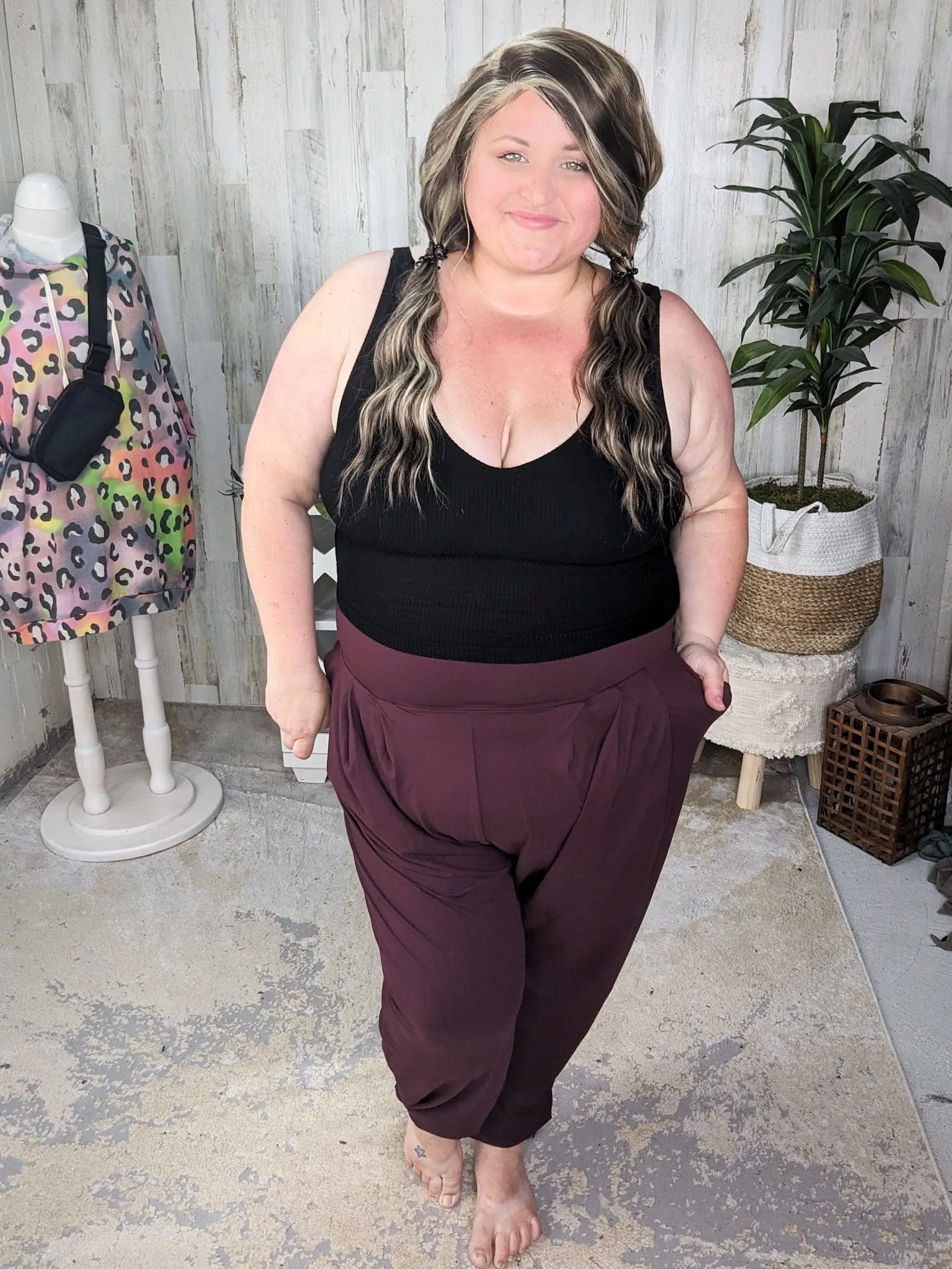 Monica Ribbed Brami w/Built In Bra (3 colors)