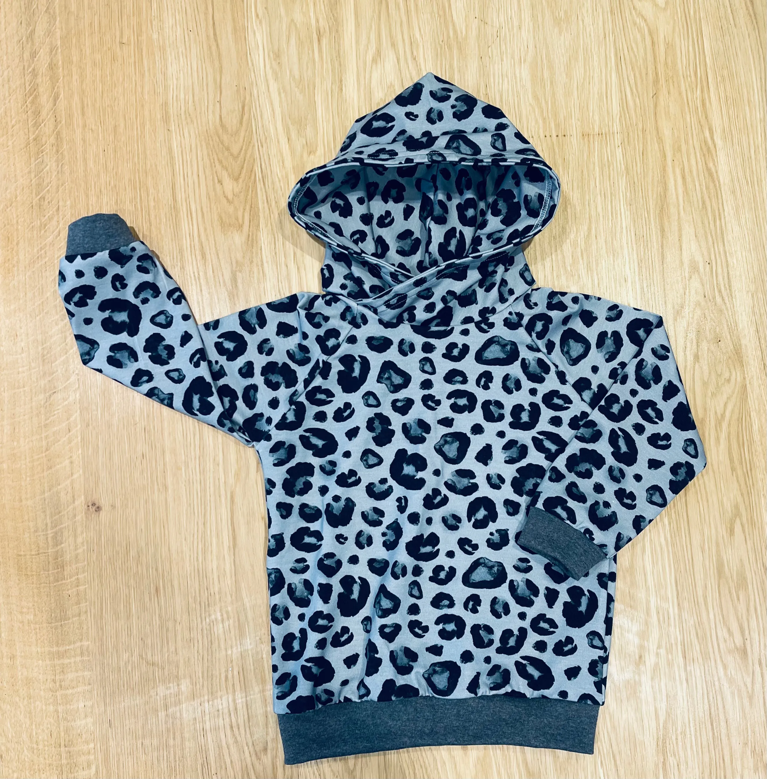 Monochrome Leopard Hoodie