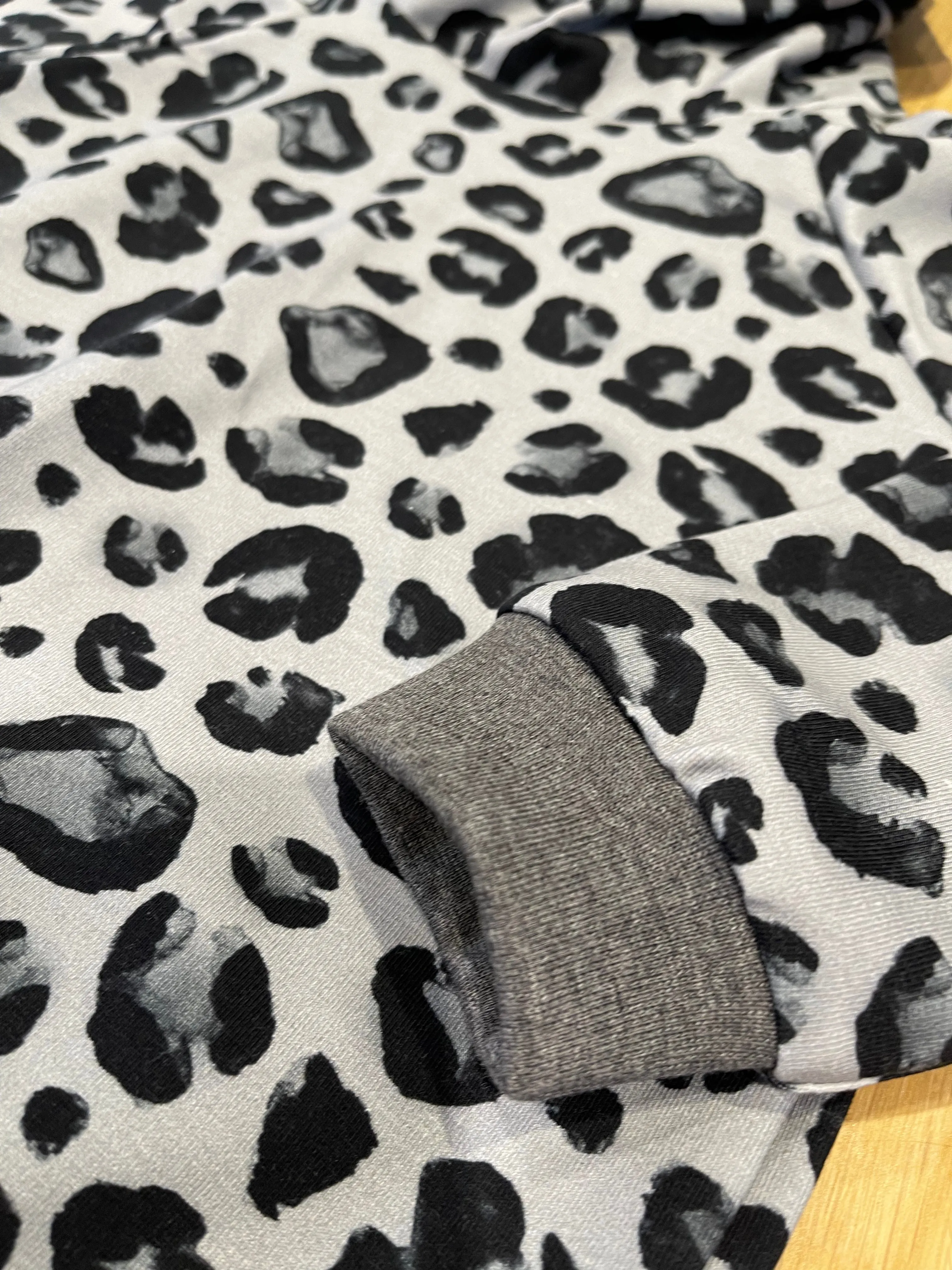 Monochrome Leopard Hoodie