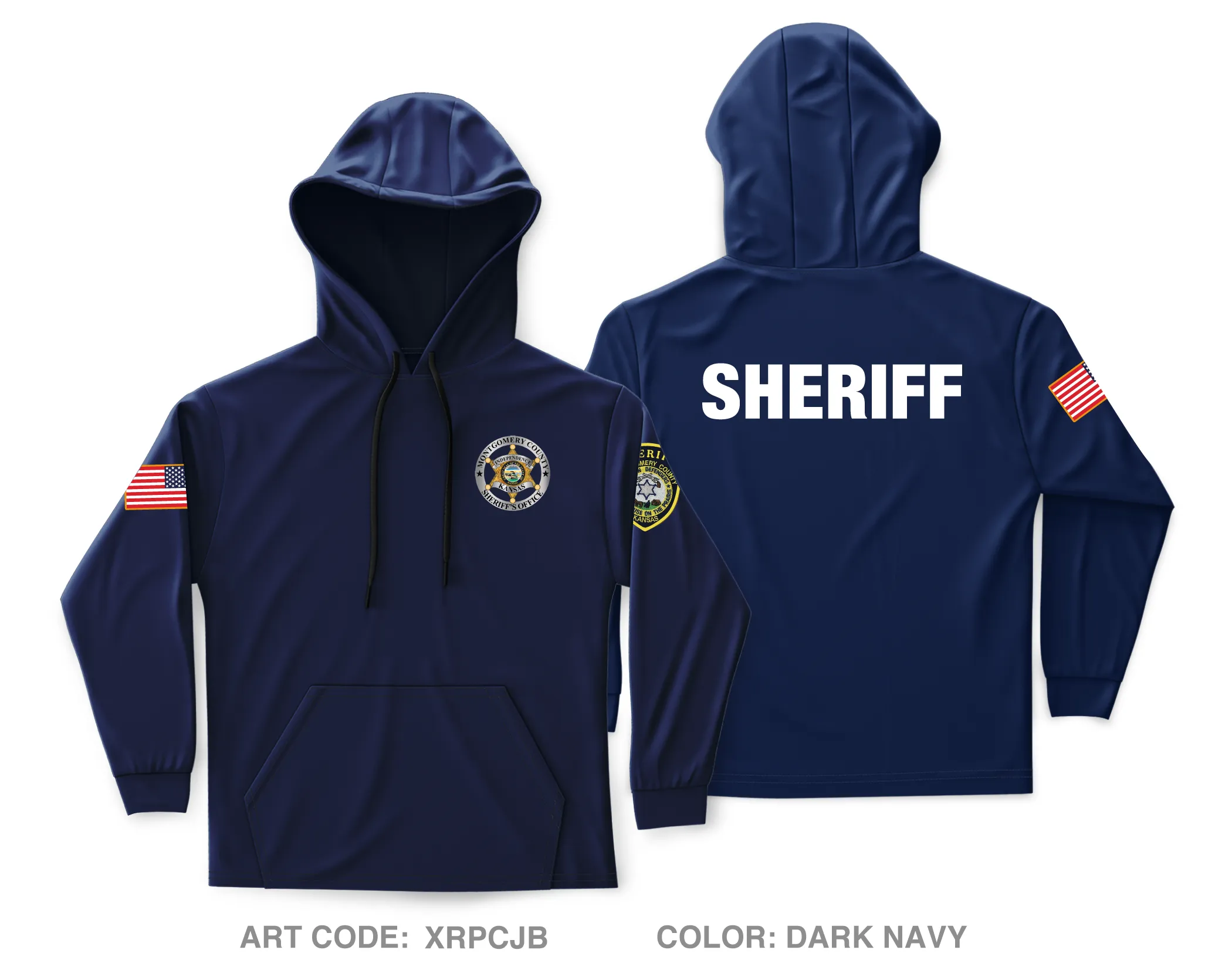 Montgomery County Sheriff's Office Core Men's Hooded Performance Sweatshirt - XRPCJB