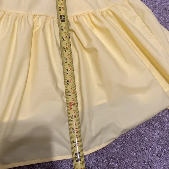 Nasty Gal | Dresses | Nasty Gal Shirred Puff Sleeve Midi Dress Yellow sz 12