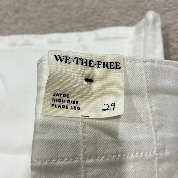 NEW Free People Jayde Flare Jeans White Size 29