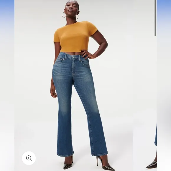 NEW • Good American • Women’s GOOD CLASSIC SLIM BOOTCUT JEANS Blue811 26