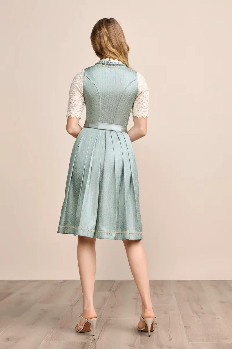 (new) Kruger Midi Dirndl 2pcs. 60cm "Lilinoe" turquoise