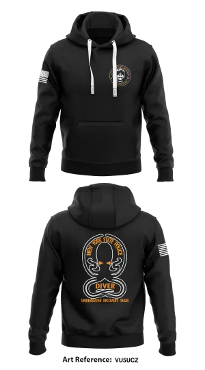 New York State Police Underwater Recovery Team Store 1  Core Men's Hooded Performance Sweatshirt - vU5UcZ