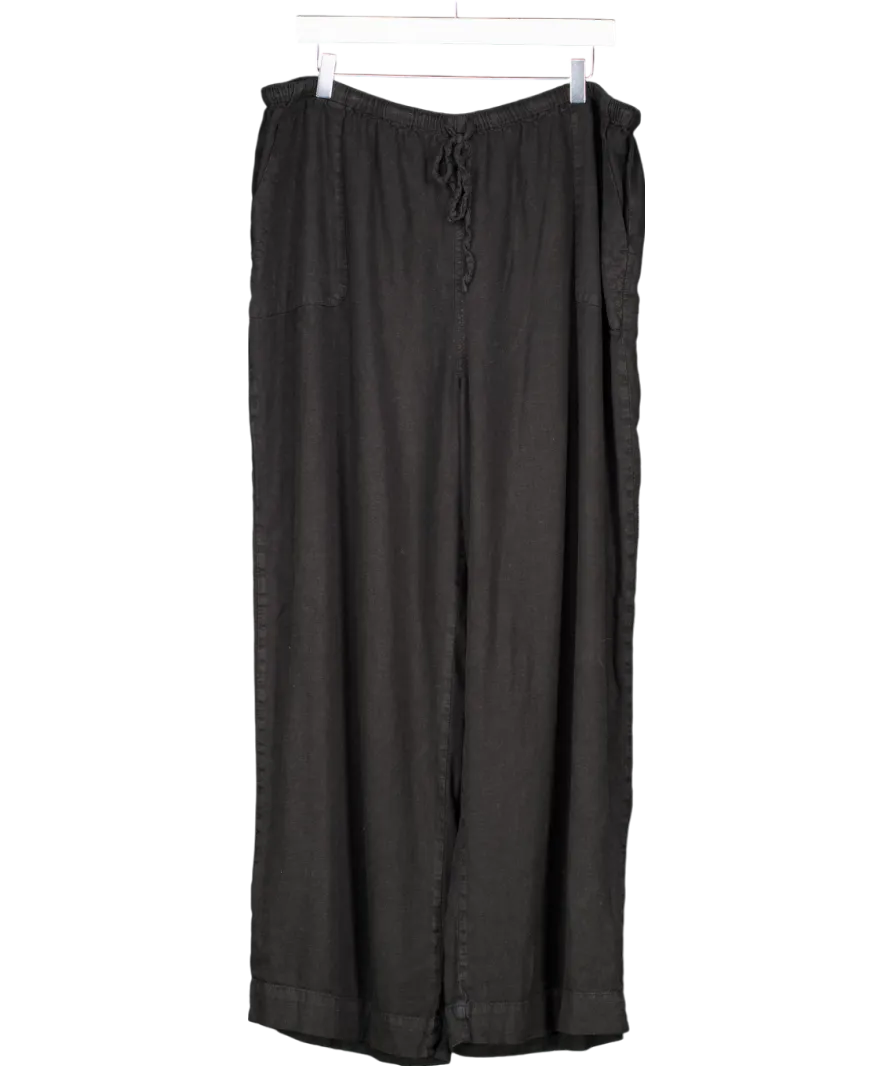 Nobody's Child Black Wide Leg Trousers UK 18