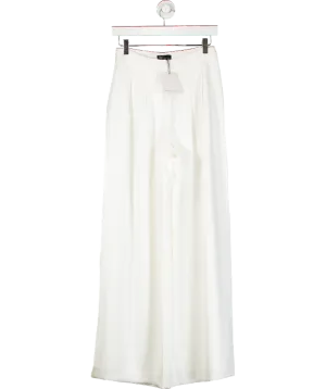 Nobody's Child White Wide Leg Viera Bridal Trousers UK 6