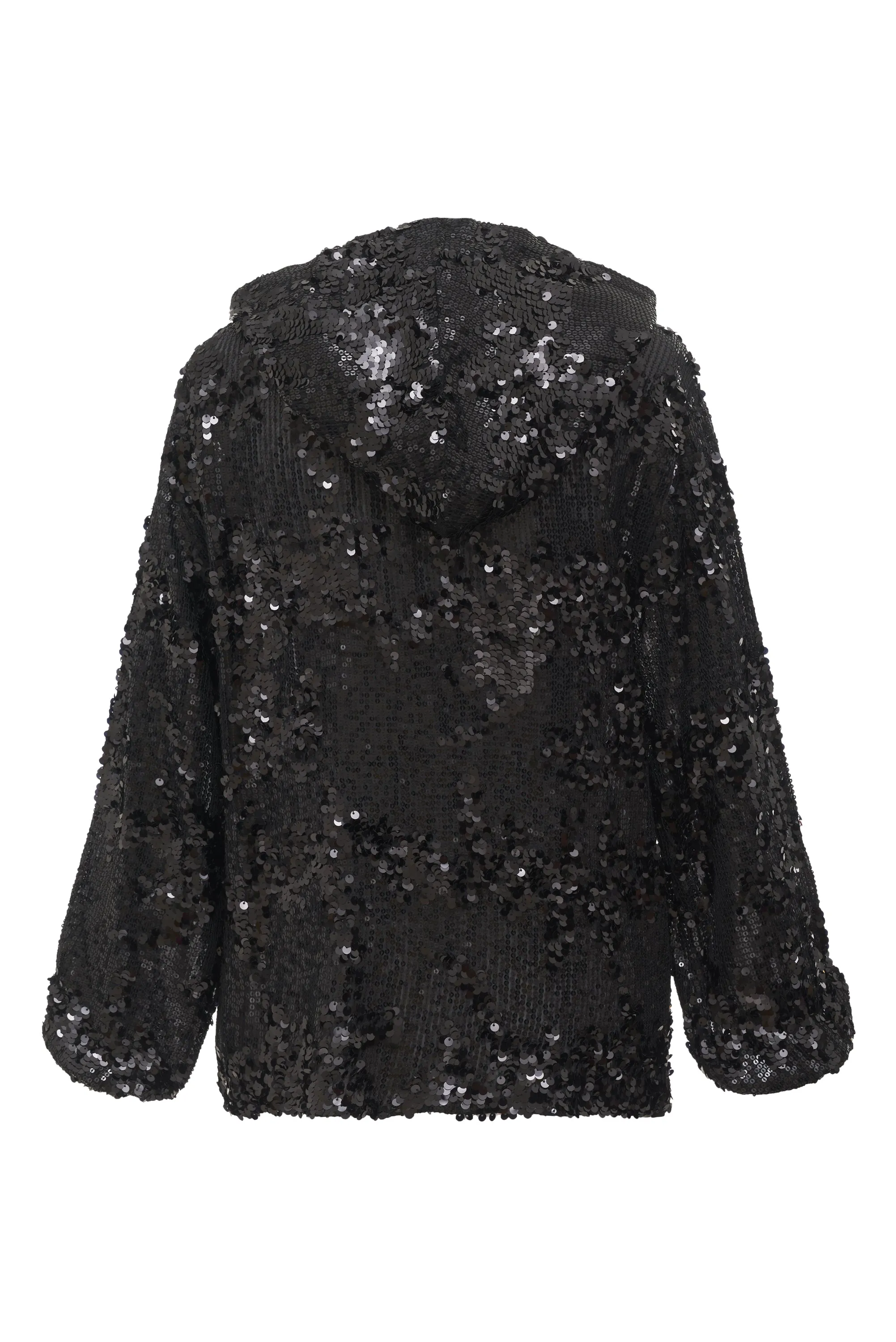 Now 60% OFF - Lexi Sequin Pull Over Hoodie Top
