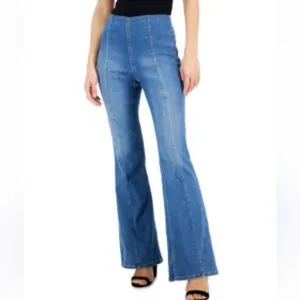 NWT INC High-Rise Pull-On Flare-Leg Jeans Sz 10